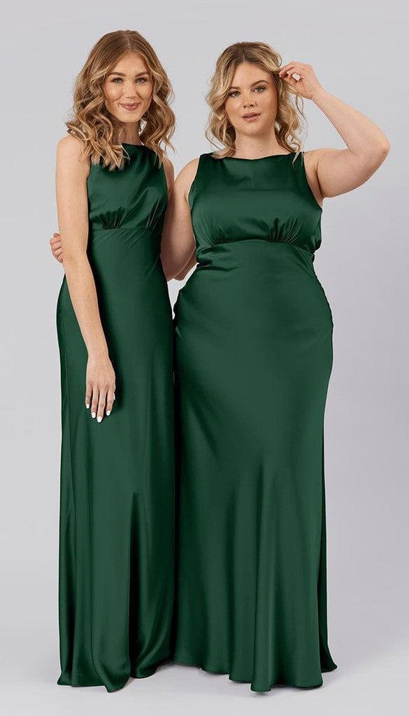 Monica Satin Bridesmaid Dress | Kennedy Blue Gold Monica Satin Bridesmaid Dress | Kennedy Blue Gold