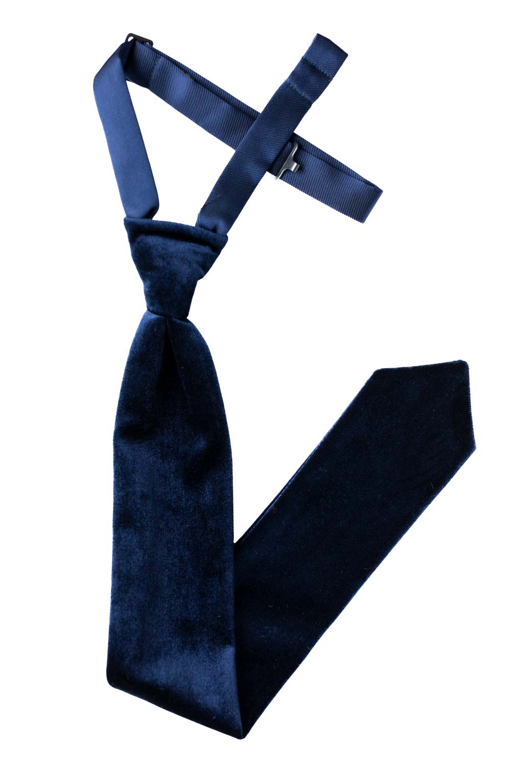 Navy Blue|Kennedy Blue Velvet Solid Tie