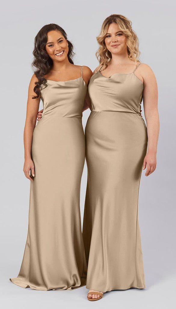 Plus size taupe clearance bridesmaid dresses
