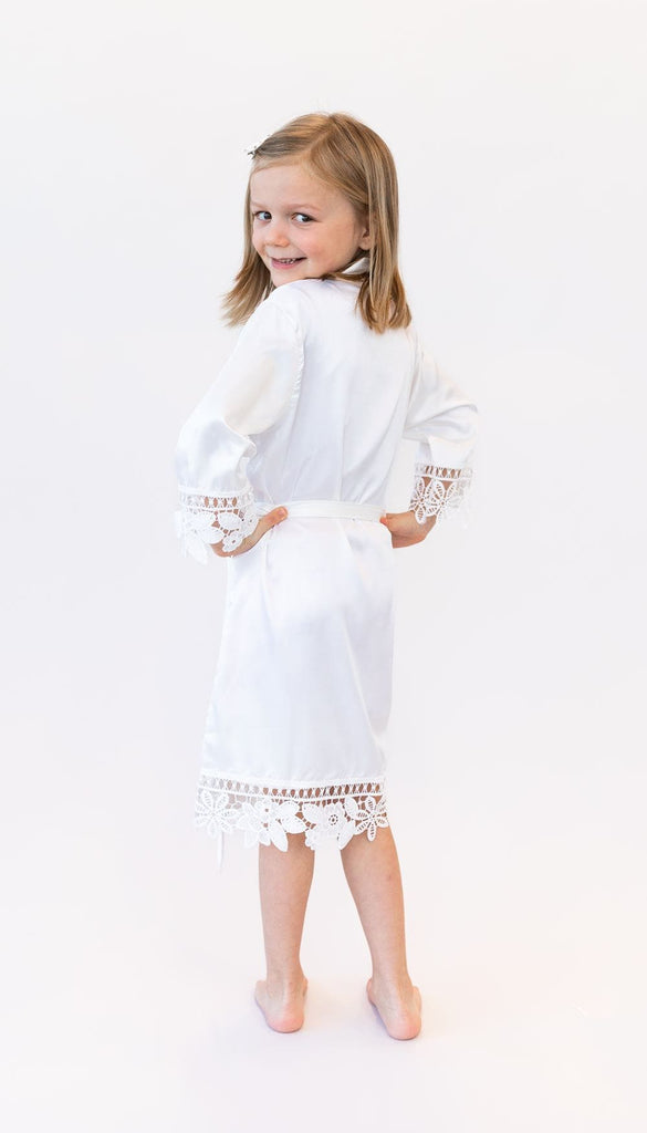 lace jr bridesmaid dresses A Line V Back Chiffon Lace Junior Bridesmaid Dress