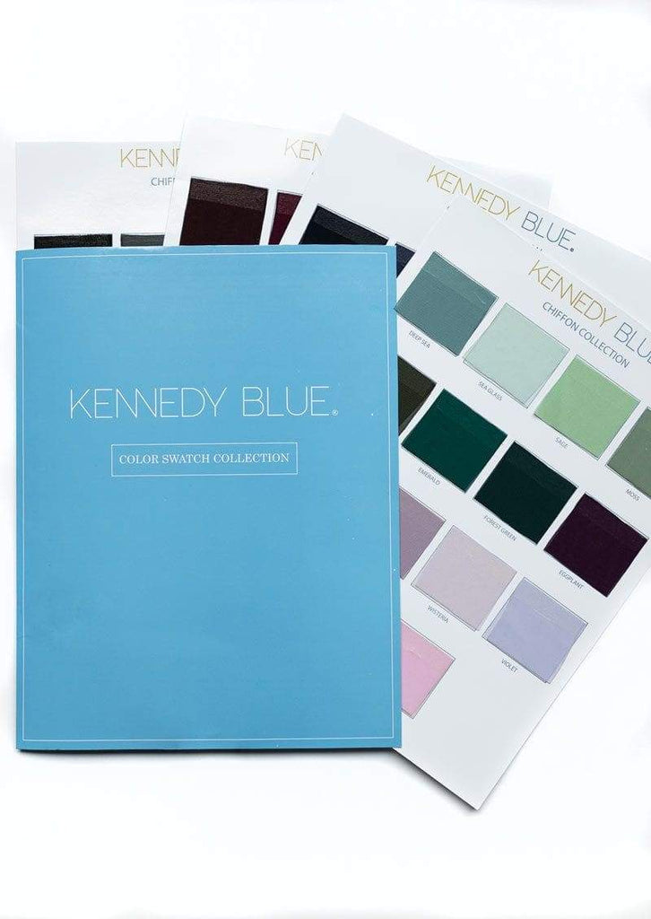 Satin Fabric Swatches  Kennedy Blue - Kennedy Blue