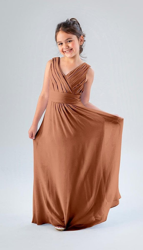 Orange junior bridesmaid dresses discount