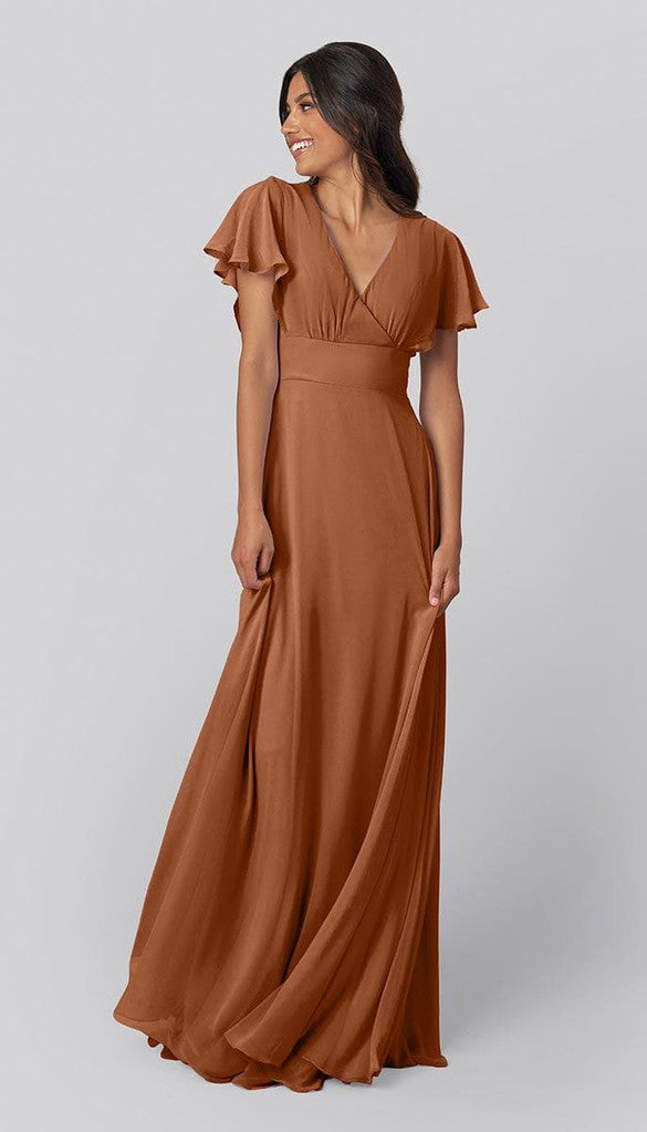 Burnt Orange|Luca Bridesmaid Dress