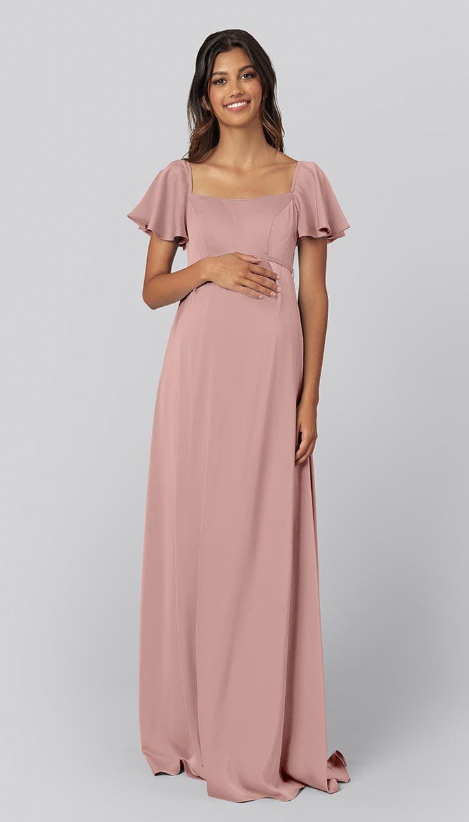 Satin Maternity Bridesmaid Dress