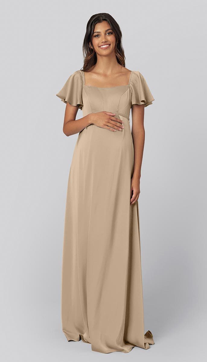 Satin Maternity Bridesmaid Dress