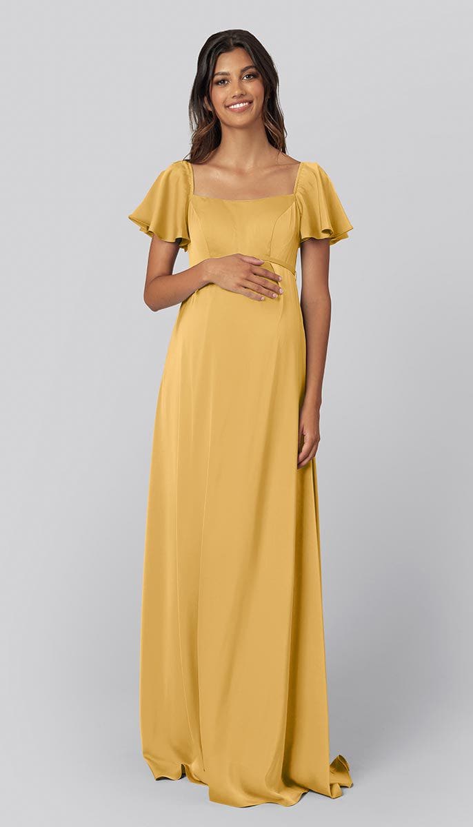 Satin Maternity Bridesmaid Dress