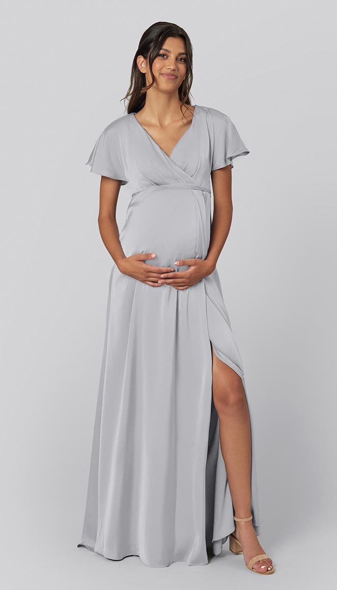 Short Sleeve Maternity Bridesmaid Dress