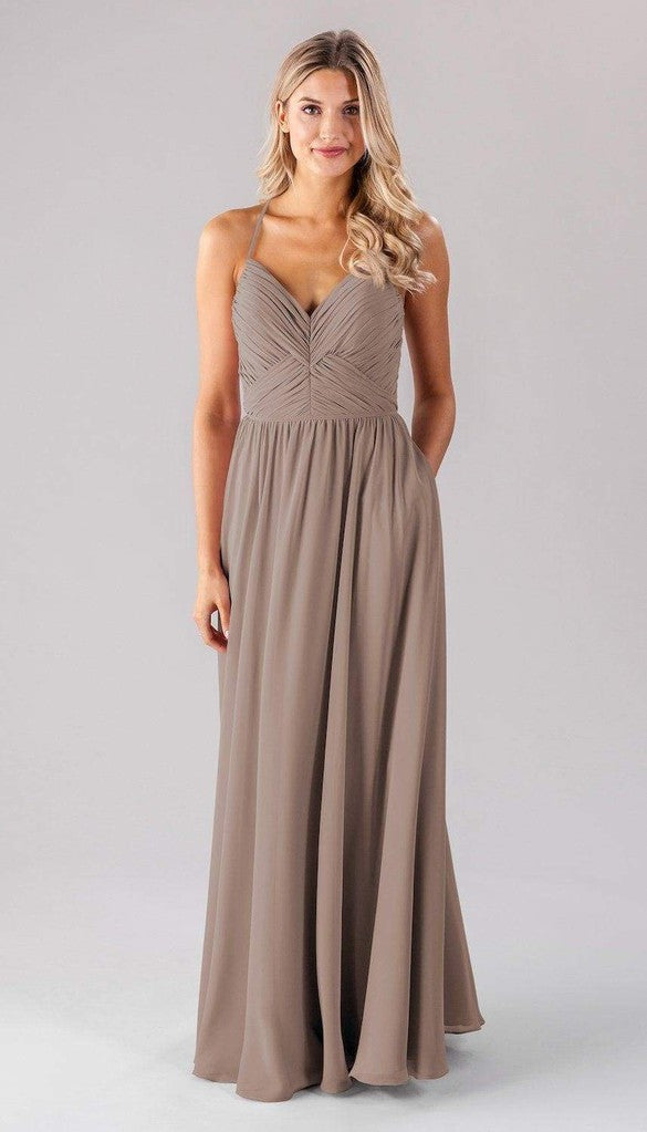 Taupe discount formal dresses