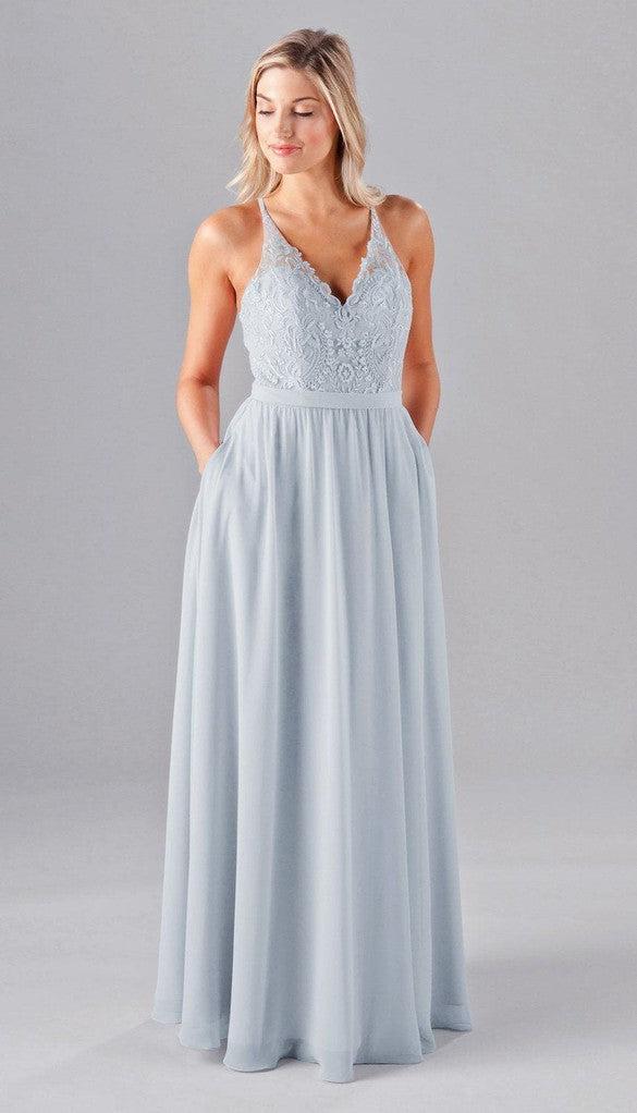 Iris Ready To Ship Embroidered Bridesmaids Dress | Kennedy Blue 6 / Fog Iris Ready To Ship Embroidered Bridesmaids Dress | Kennedy Blue 6 / Fog