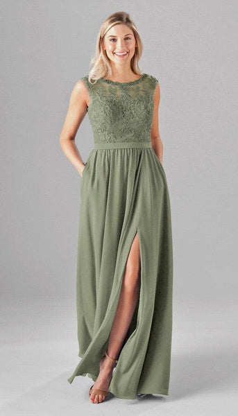 open lace back dress Jade Feather Party Dress main image 1