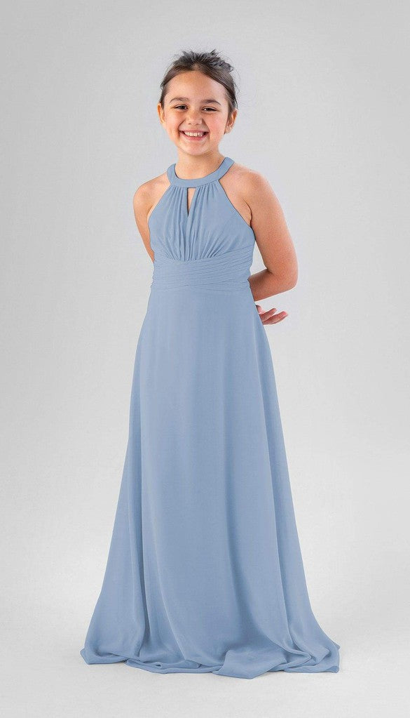 Light blue top junior bridesmaid dresses