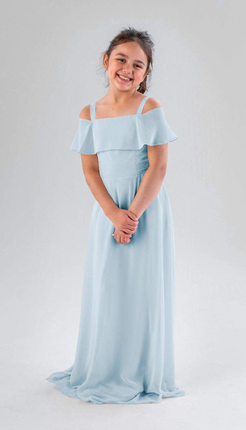 Light blue junior bridesmaid dresses 2025