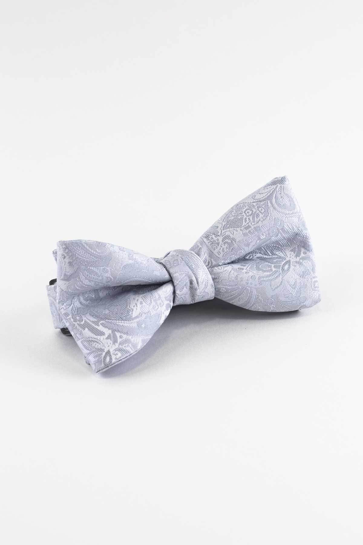 Brand Q Men's Pre-Tied Paisley Bow Tie – Formal Wedding Accessory In Plum Purple